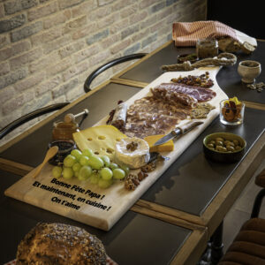 cadeau fete des peres, cadeau original papa planche apero personnalisable | maplancheapero.fr
